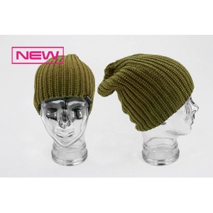 STICKY BAITS OLIVE KNITTED BEANIE
